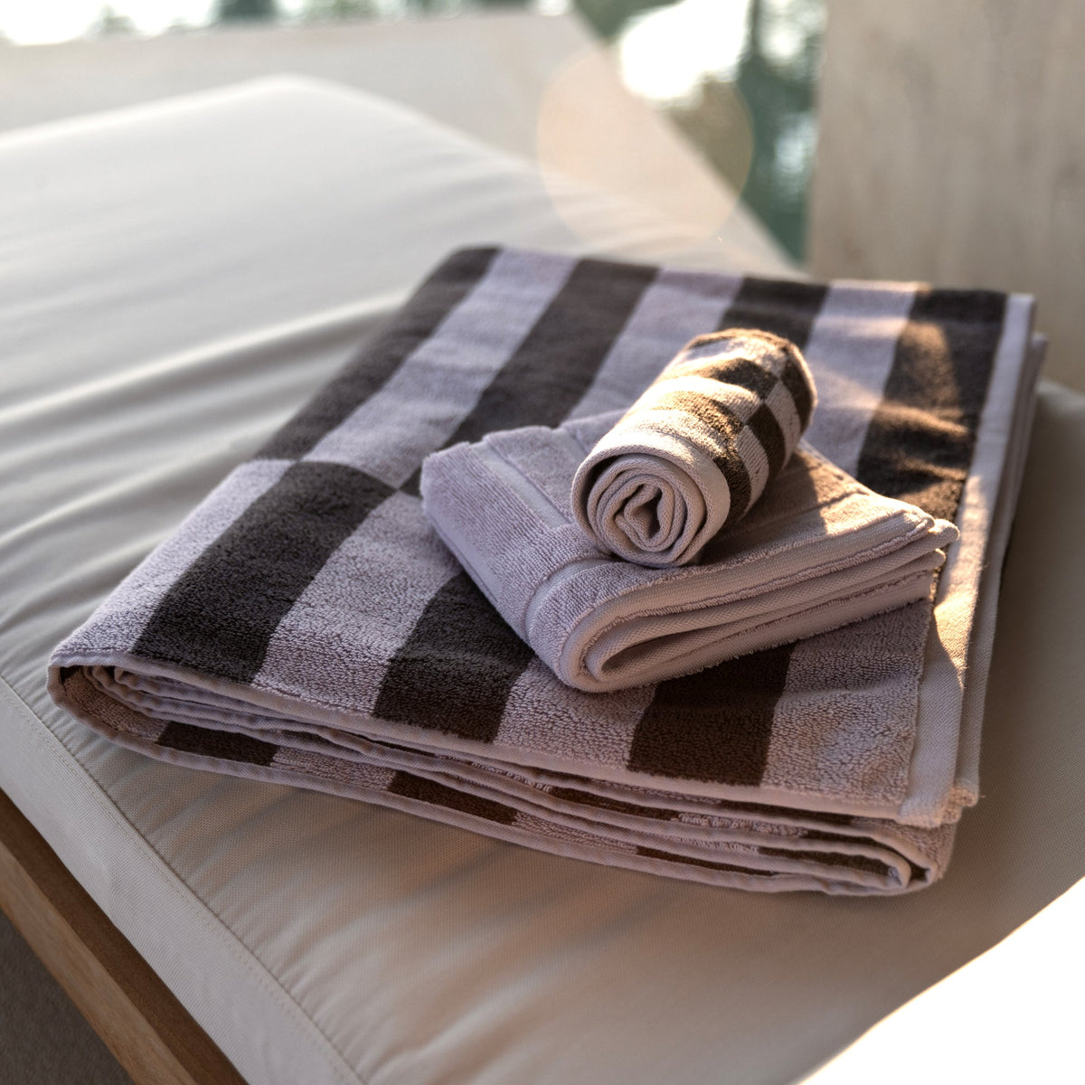 Italic Shadmoor Geometric Australian Cotton Bath Sheets