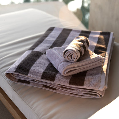 Italic Shadmoor Geometric Australian Cotton Bath Sheets