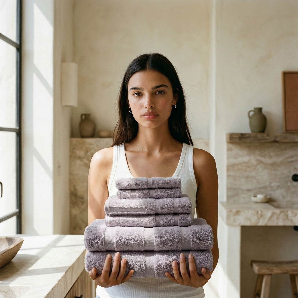 Italic Capri Solid Australian Cotton Bath & Hand Towels