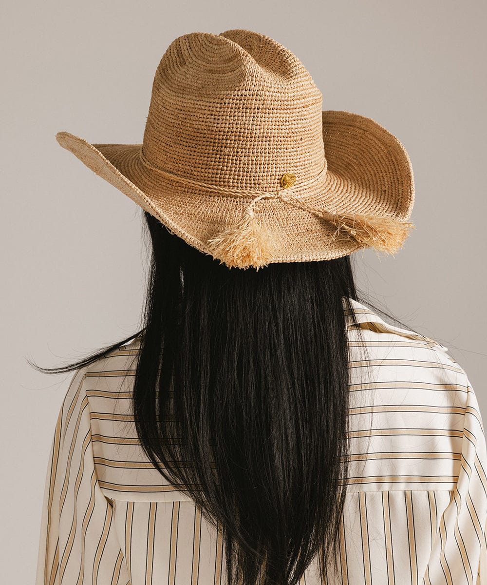 Ames Packable Straw Cowboy Hat, product photo