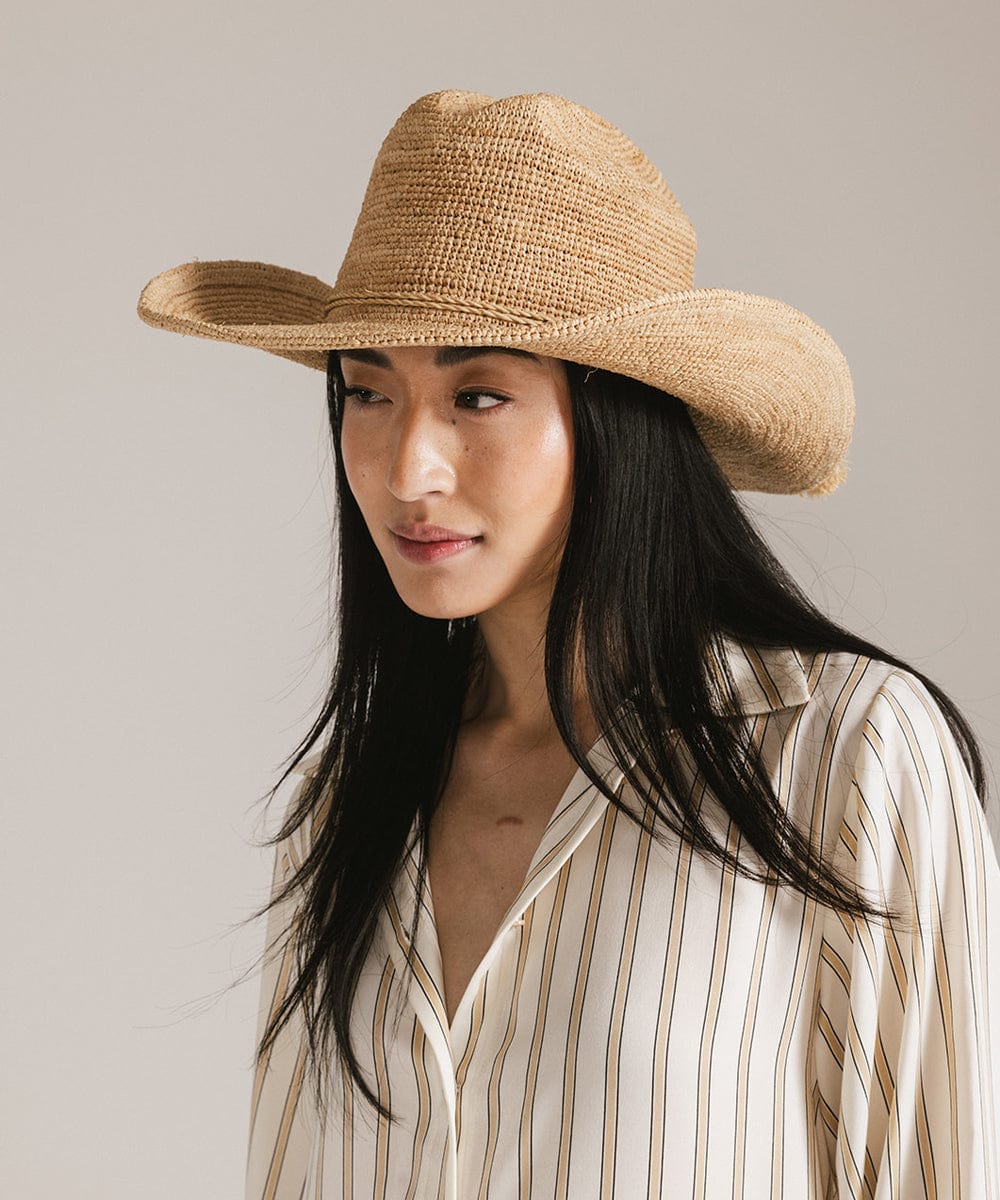 Ames Packable Straw Cowboy Hat, alternate view