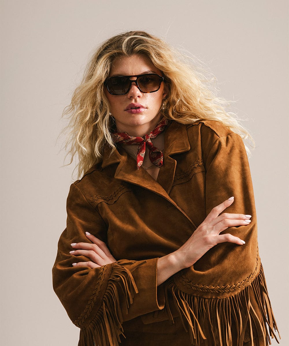 Beau Aviator Sunglasses, styled photo