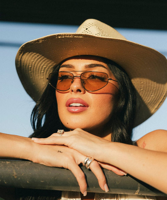 Sienna Aviator Sunglasses in Brown, alternate view
