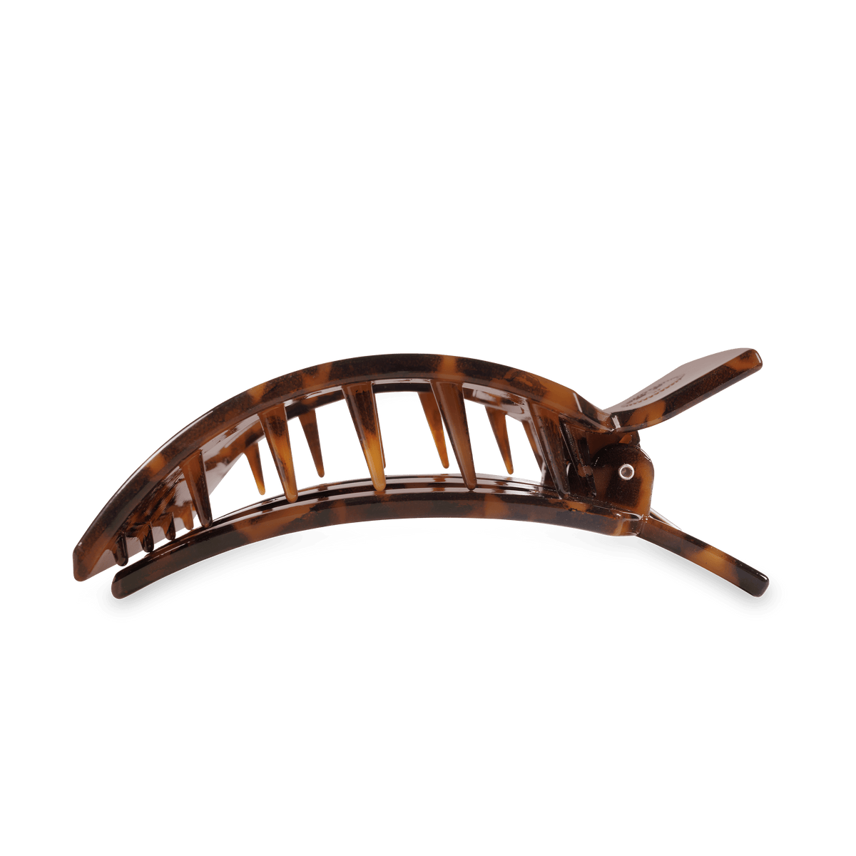 Tortoiseshell hair clip on a transparent background