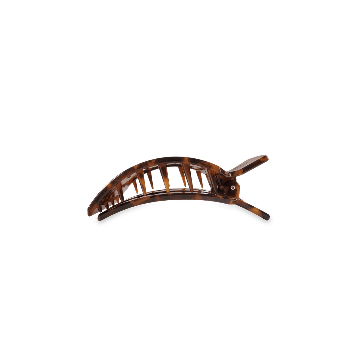 Brown hair clip on a transparent background