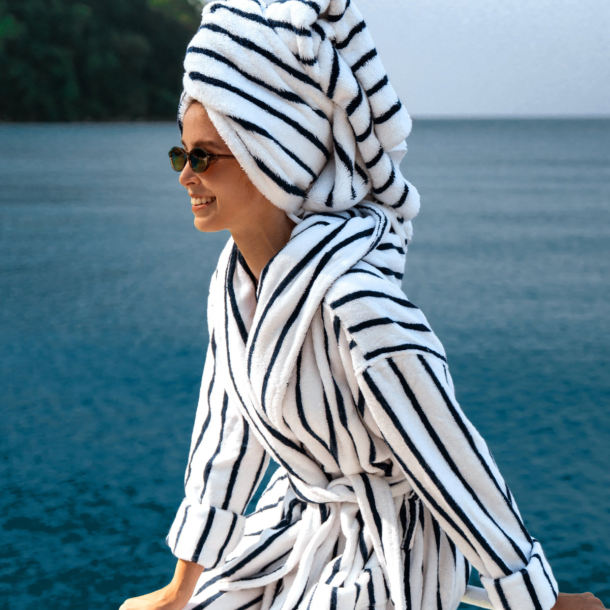 Italic Ultraplush Australian Cotton Hooded Bathrobe — Unisex