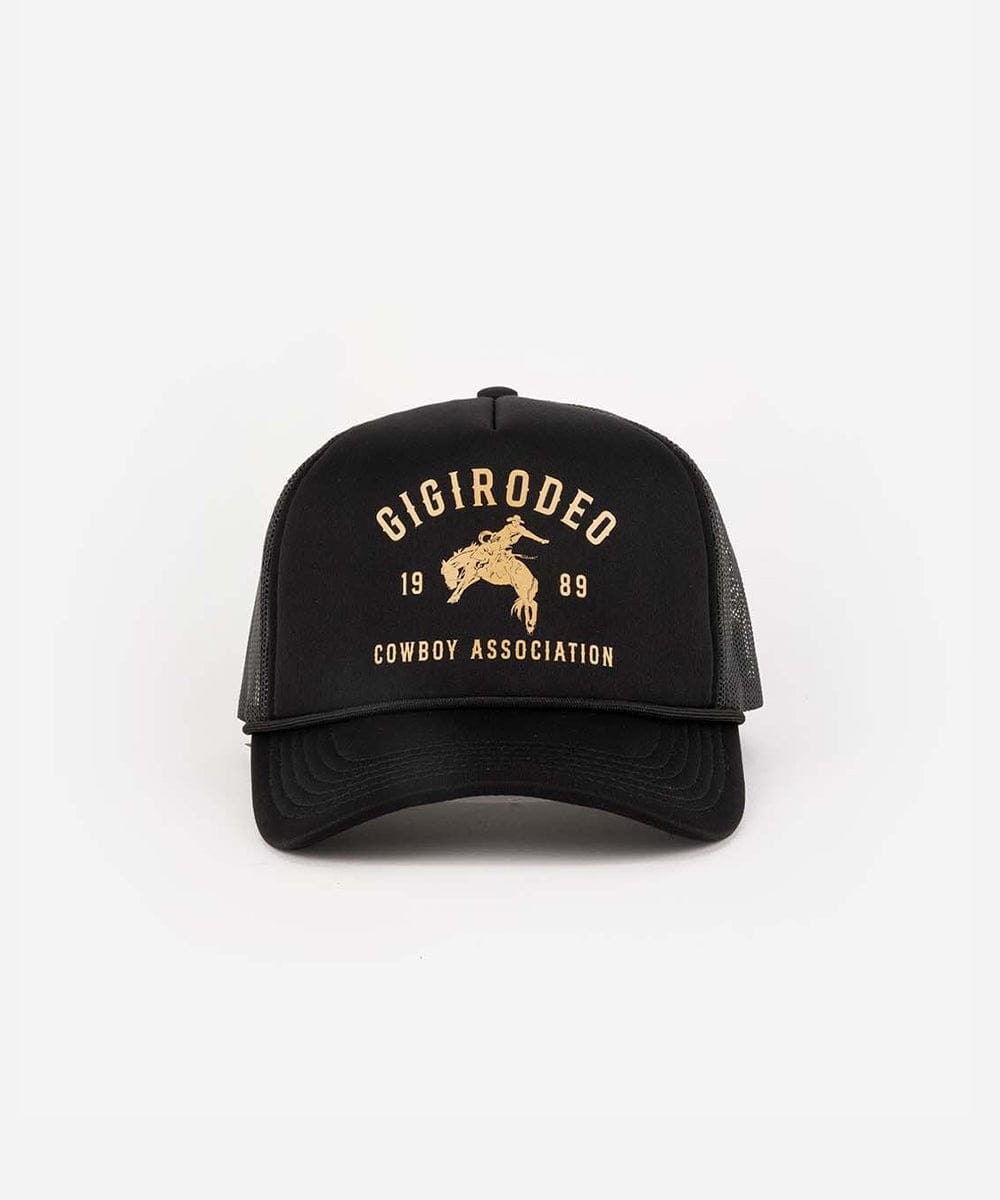 Gigi Rodeo Trucker Hat in Black