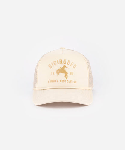 Gigi Rodeo Trucker Hat in Cream