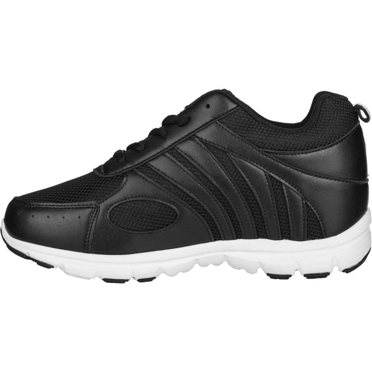 CALTO G3304 elevator sneaker in black, additional detail