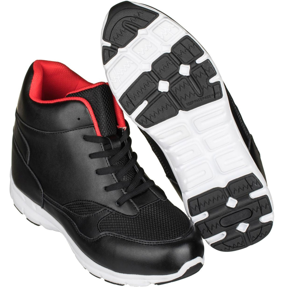 CALTO G3332 high-top elevator sneaker, additional angle