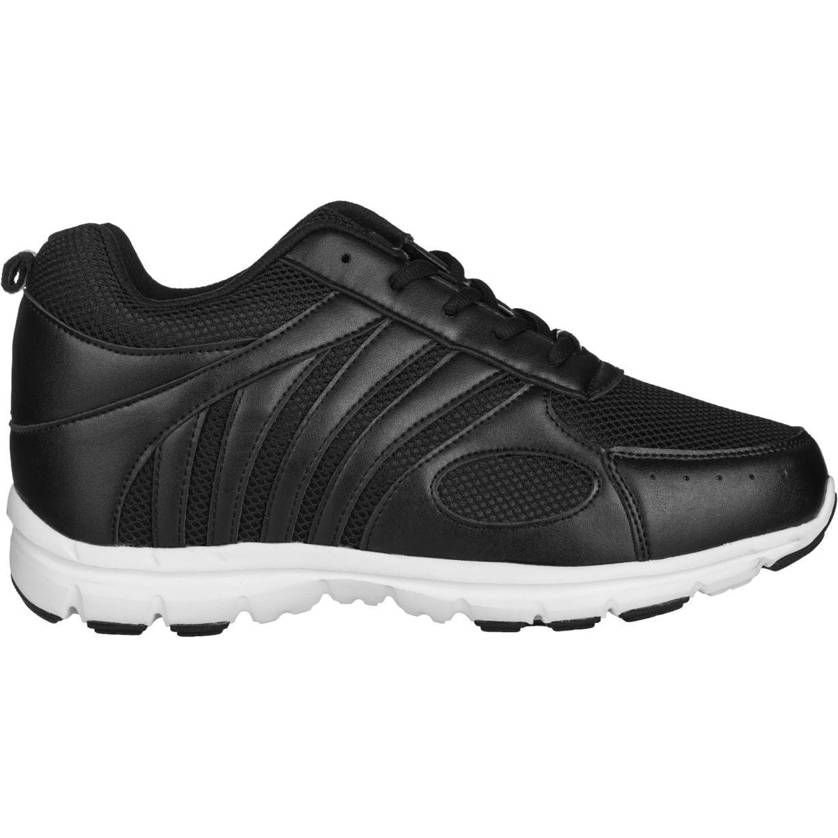 CALTO G3304 elevator sneaker in black, alternate view