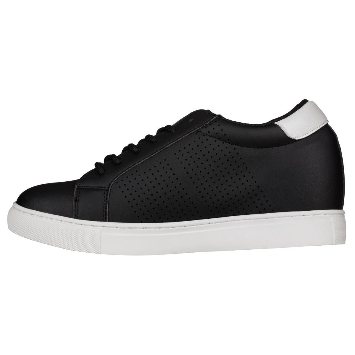 CALTO H0831 low-top elevator sneaker in black, additional detail