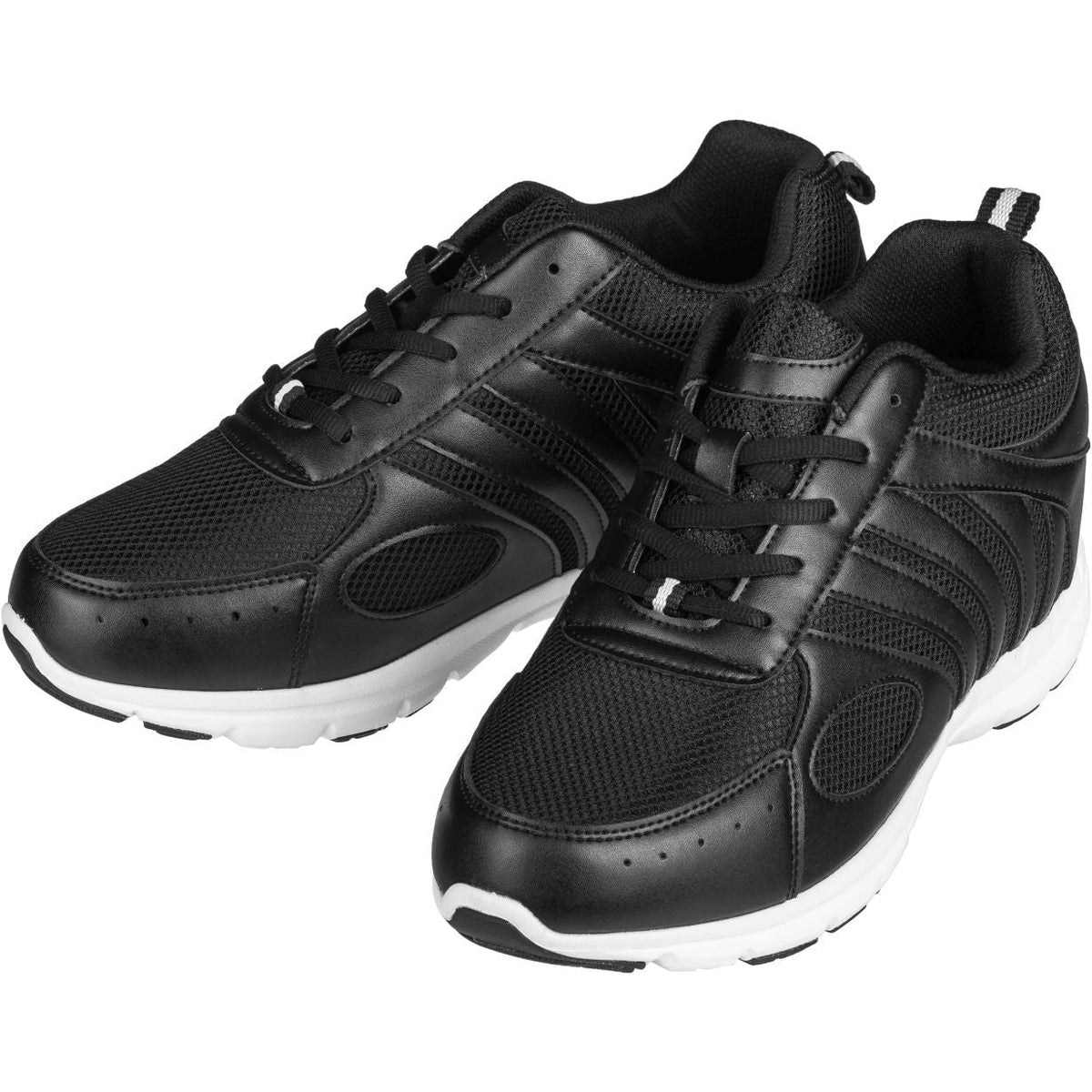 CALTO G3304 elevator sneaker in black, styled photo