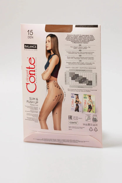 Conte Balance 15 Den Tights — Push-Up Effect, product photo (4)