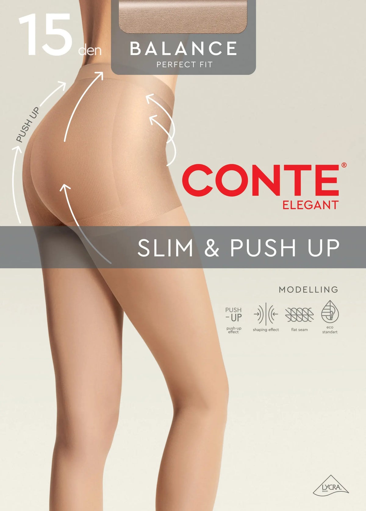 Conte Balance 15 Den Tights — Push-Up Effect, additional detail (3)