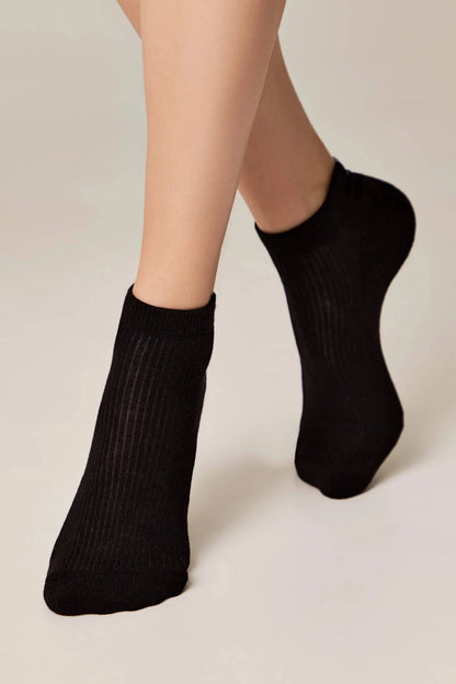 Conte Active 571 cotton ankle socks with terry sole, alternate view (4)