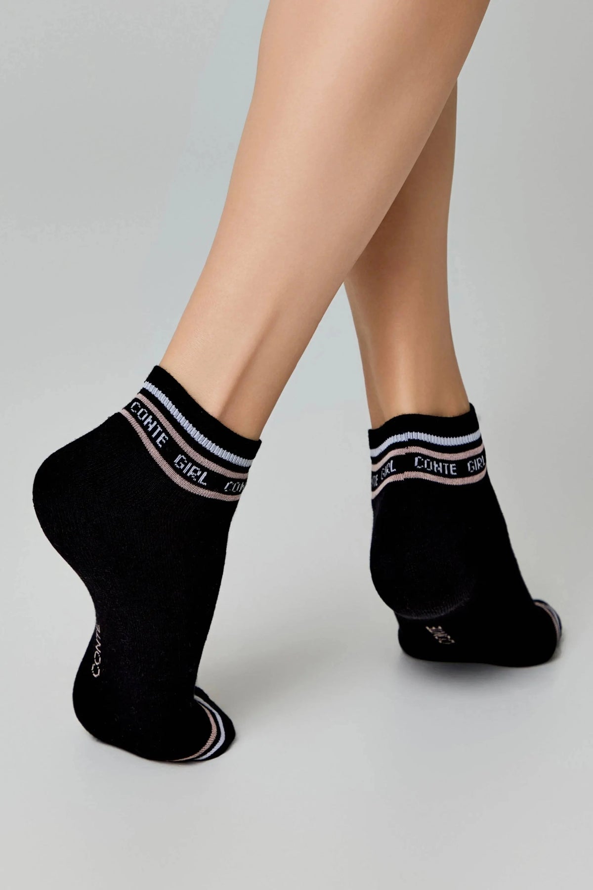Conte Active 572 cotton ankle socks with terry foot, alternate view (4)