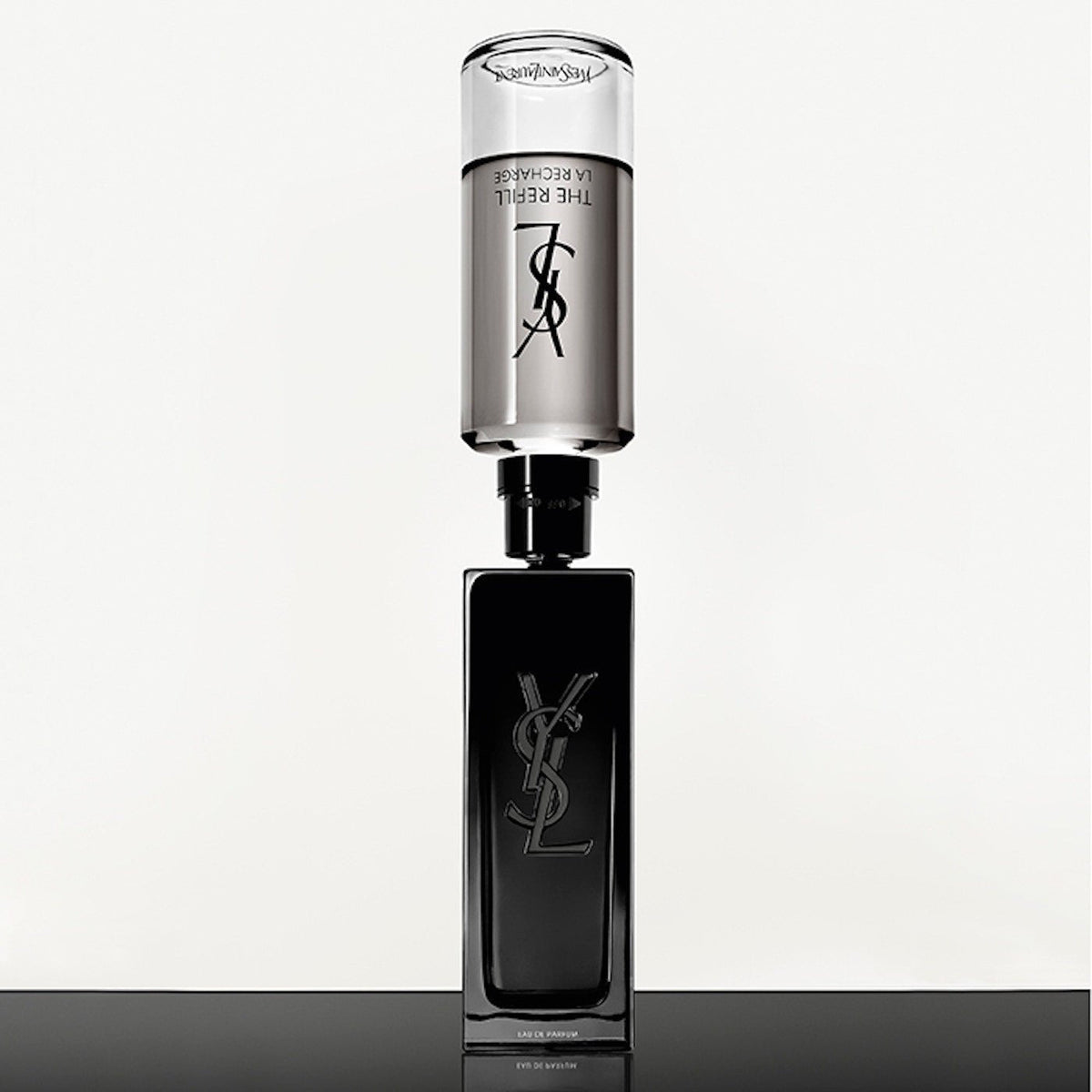 YSL perfume bottle on a white background